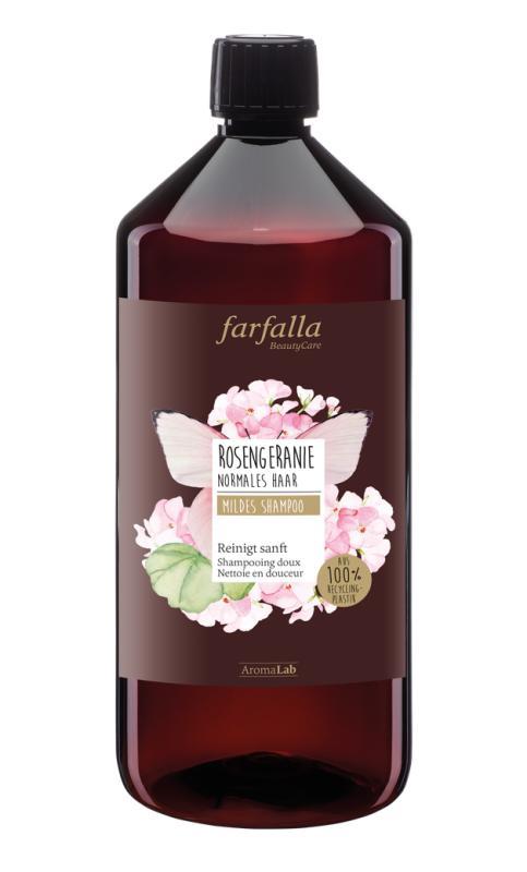 Farfalla – Geranium (Rosengeranie) milde shampoo (navulling 1000 ml)