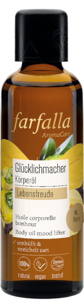 Farfalla – Roos / Rose mood lifter lichaamsolie (Glücklichmacher) 75 ml