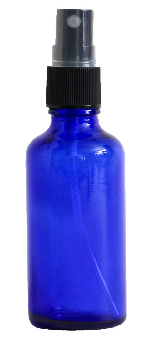 Donkerblauw glazen sprayflesje (50 ml)