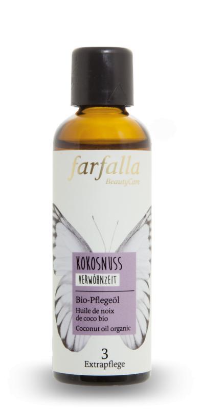 Farfalla – Kokosnoot olie bio – verwennend (75 ml)