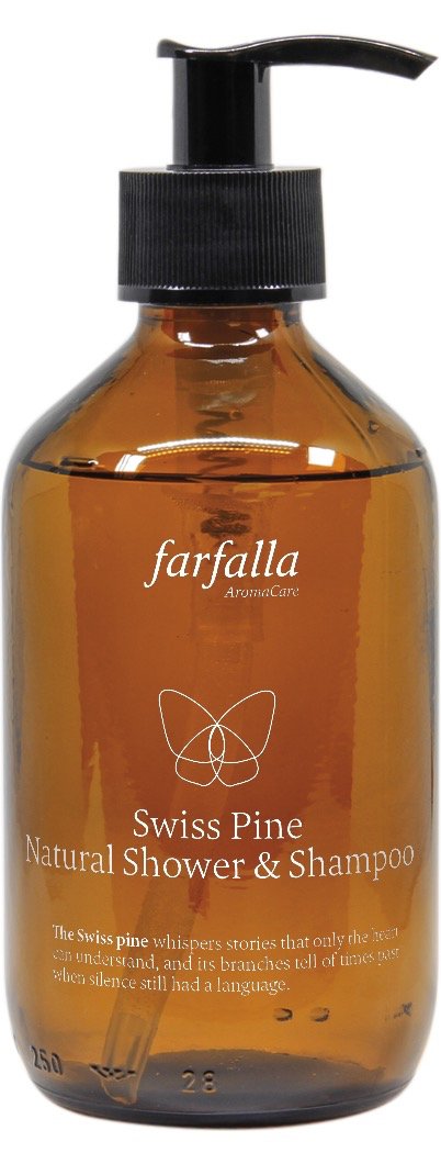 Farfalla Mannen – Swiss pine natural shower & shampoo 250 ml
