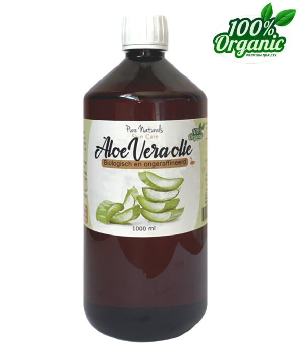 Pure Naturals – Biologische Aloë Vera olie – kalmerende massage olie – 1000 ml