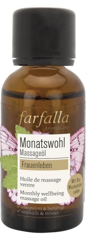 Farfalla – Scharlei maandelijks welzijn massageolie – vrouwen (30 ml)