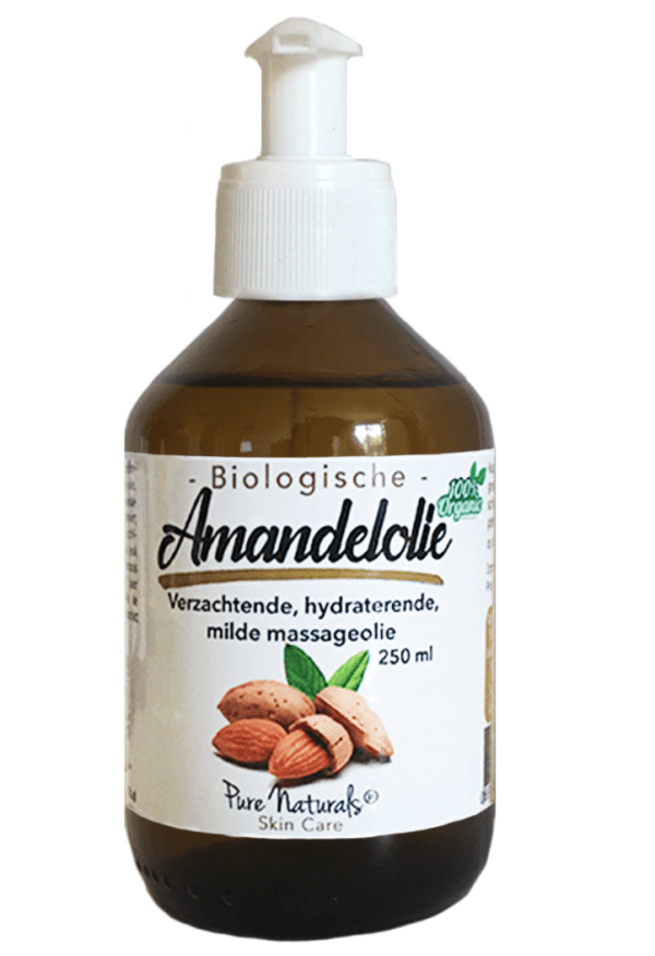 Pure Naturals – Biologische Amandelolie – Biologisch – Koudgeperst – Ongeraffineerd – 250 ml