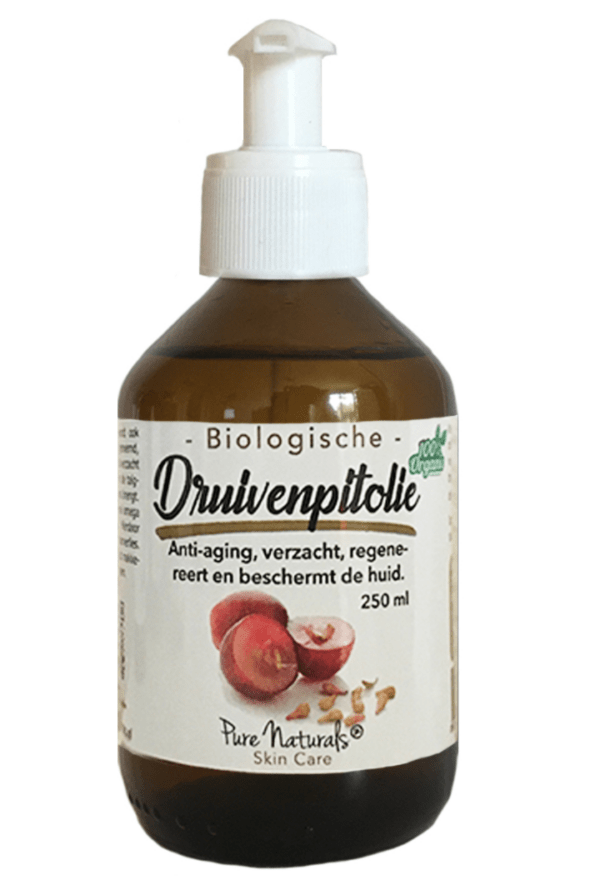 Pure Naturals – Biologische Druivenpitolie – Biologisch – 100% PUUR – Koudgeperst – 250 ml