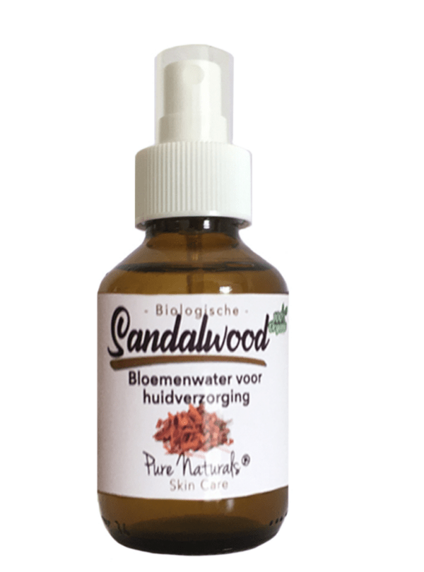 Pure Naturals – Biologisch Sandelhout Bloemenwater – Sandalwood Hydrolaat – 100 ml