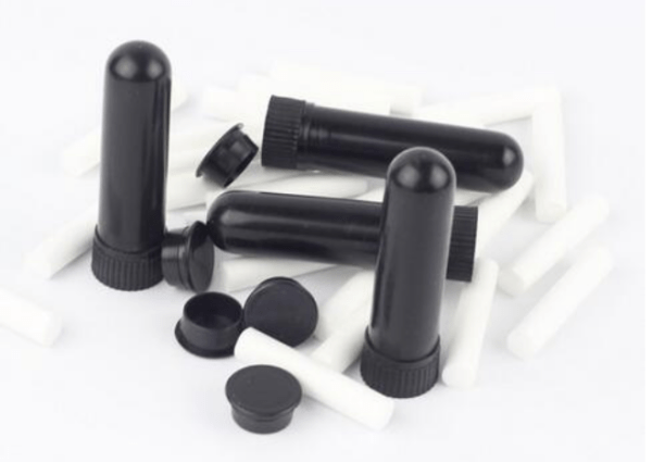 Inhalator essentiële olie – ZWART – 4 stuks