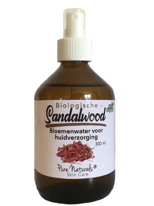 Pure Naturals – Biologisch Sandelhout Bloemenwater – Sandalwood Hydrolaat – 300 ml