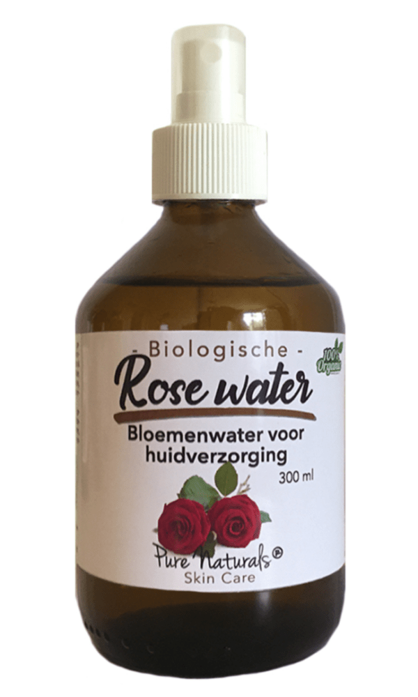 Pure Naturals – Biologisch Rozen Bloemenwater – Rose Hydrolaat – 300 ml