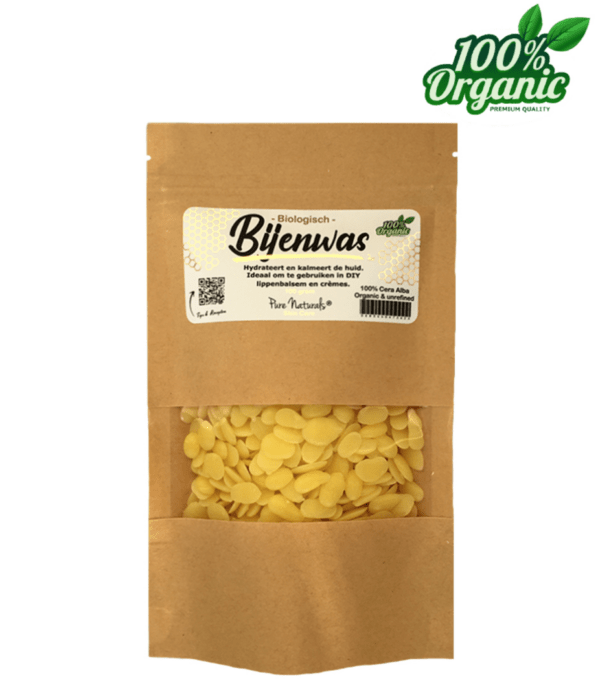Biologische Bijenwas (geel, biologisch en ongeraffineerd) 100 gram – Pure Naturals