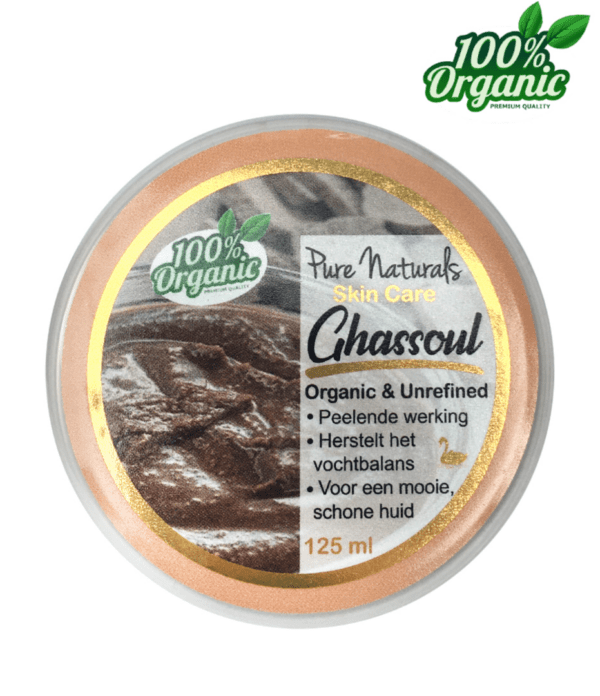 Biologische Ghassoul Klei Poeder – Pure Naturals – 125 gram