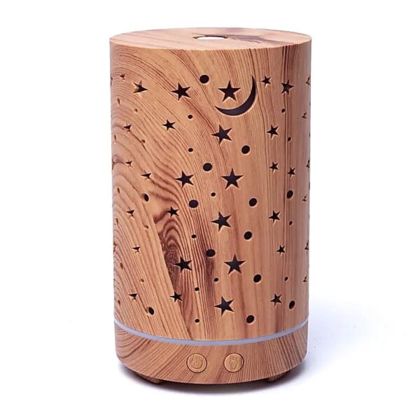 Aroma diffuser Starlight houtmotief 200 ml