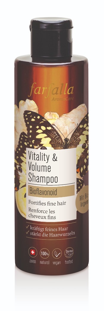 Farfalla  Vitality & Volume shampoo met gember (fijn en futloos haar) 200 ml